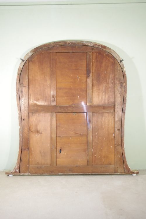 ENGLISH VICTORIAN GILT LARGE ARCH TOP OVERMANTLE MIRROR - ADDITIONAL PHOTO 8