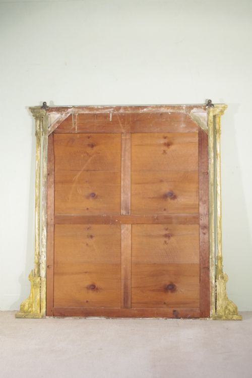 19TH CENTURY ENGLISH GILT LARGE OVERMANTLE MIRROR - ADDITIONAL PHOTO 8