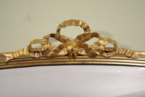 19TH CENTURY ENGLISH GILT LARGE OVERMANTLE MIRROR - ADDITIONAL PHOTO 2