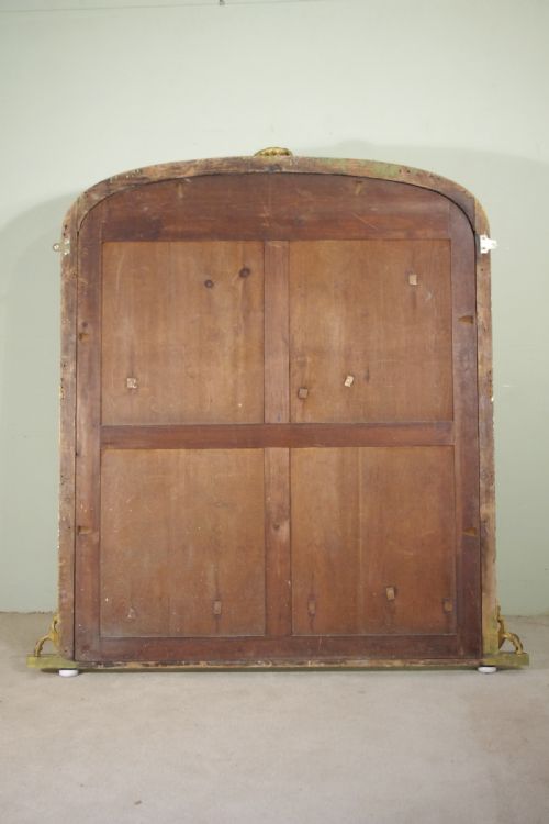 19TH CENTURY ENGLISH GILT LARGE OVERMANTLE MIRROR - ADDITIONAL PHOTO 7