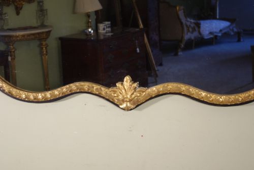 VICTORIAN EBONISED AND PARCELGILT LARGE OVERMANTLEWALL MIRROR - ADDITIONAL PHOTO 5
