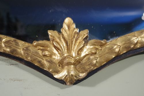 VICTORIAN EBONISED AND PARCELGILT LARGE OVERMANTLEWALL MIRROR - ADDITIONAL PHOTO 6