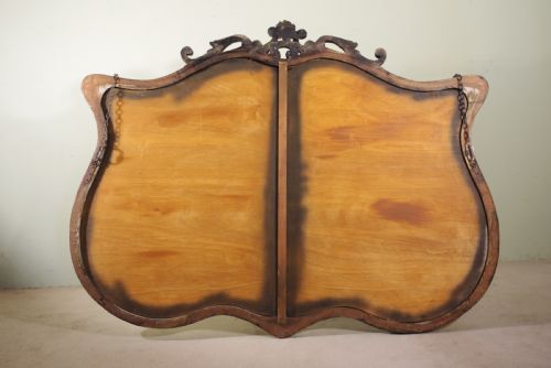 VICTORIAN EBONISED AND PARCELGILT LARGE OVERMANTLEWALL MIRROR - ADDITIONAL PHOTO 8