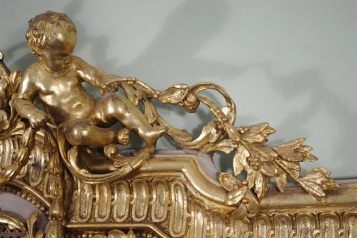 PAIR PAINTED AND PARCELGILT CANE 5FT DOUBLEKINGSIZE HEADBOARDSBEDS - ADDITIONAL PHOTO 8