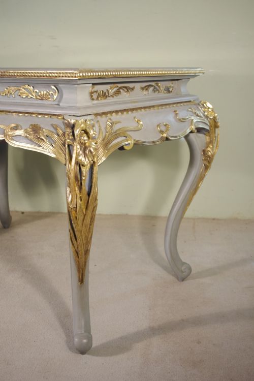 JAPANESE PAINTED AND PARCELGILT MARBLE TOP CENTRE TABLE - ADDITIONAL PHOTO 4