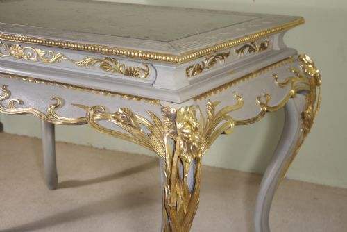 JAPANESE PAINTED AND PARCELGILT MARBLE TOP CENTRE TABLE - ADDITIONAL PHOTO 5