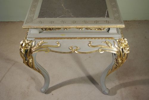JAPANESE PAINTED AND PARCELGILT MARBLE TOP CENTRE TABLE - ADDITIONAL PHOTO 9