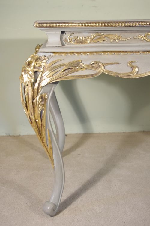 JAPANESE PAINTED AND PARCELGILT MARBLE TOP CENTRE TABLE - ADDITIONAL PHOTO 10