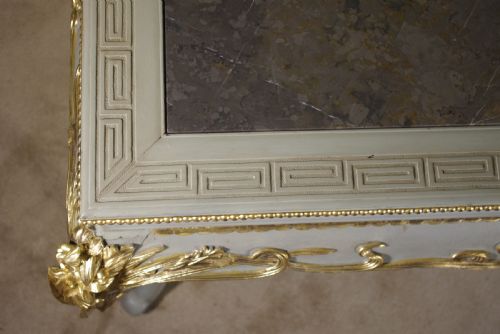 JAPANESE PAINTED AND PARCELGILT MARBLE TOP CENTRE TABLE - ADDITIONAL PHOTO 16