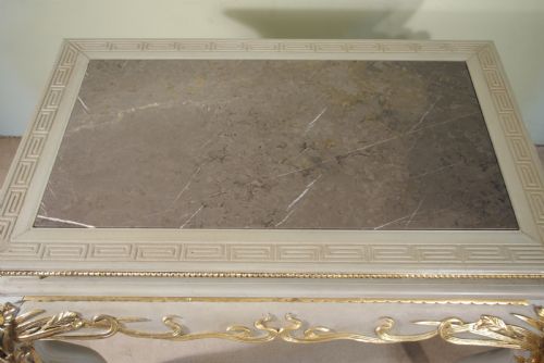 JAPANESE PAINTED AND PARCELGILT MARBLE TOP CENTRE TABLE - ADDITIONAL PHOTO 17