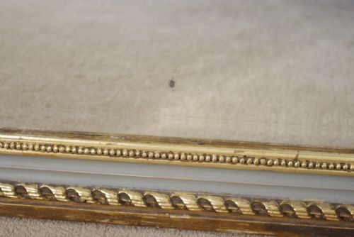 FRENCH PAINTED AND PARCELGILT LARGE TRUMEAUOVERMANTLE MIRROR - ADDITIONAL PHOTO 11