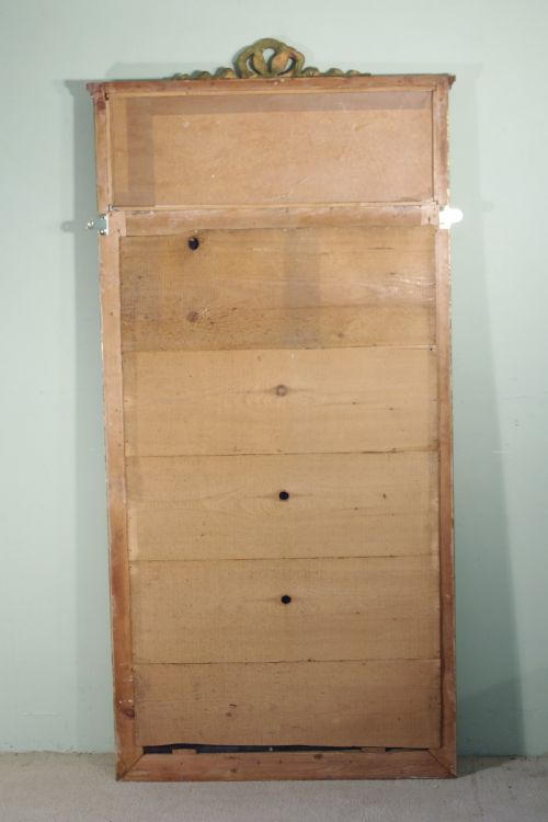 FRENCH PAINTED AND PARCELGILT LARGE TRUMEAUOVERMANTLE MIRROR - ADDITIONAL PHOTO 12