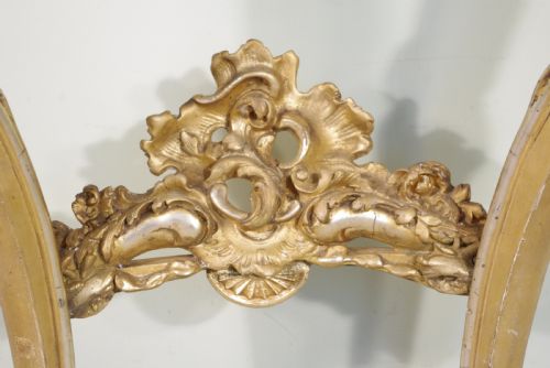 19TH CENTURY FRENCH GILT CONSOLE TABLE WITH MARBLE TOP - ADDITIONAL PHOTO 10