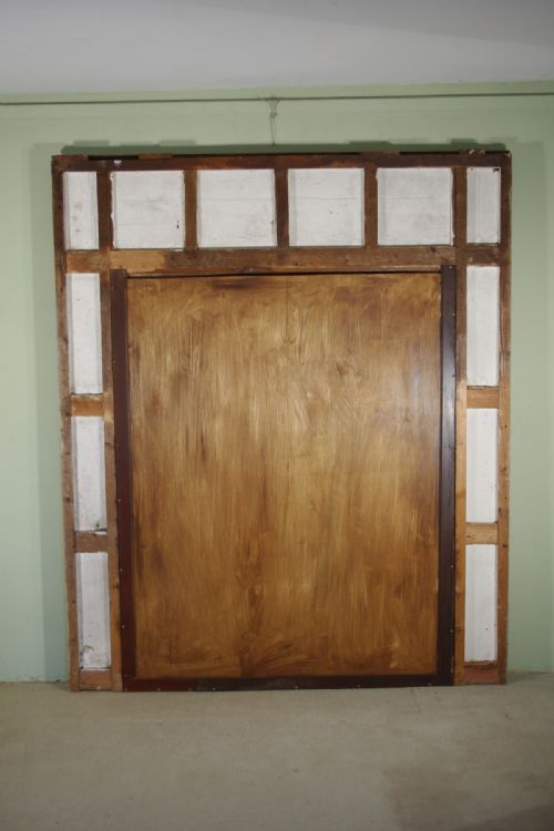 FRENCH PAINTED AND PARCELGILT LARGE TRUMEAUOVERMANTLE MIRROR - ADDITIONAL PHOTO 11