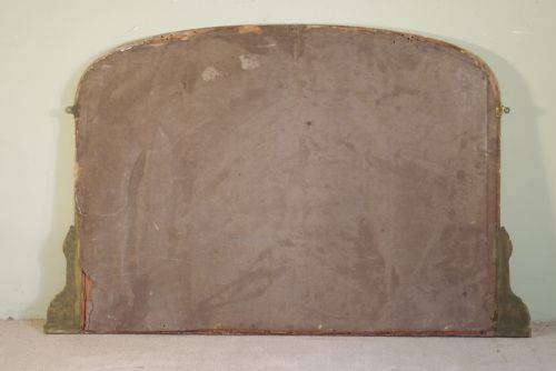 ENGLISH VICTORIAN GILT ARCH TOP OVERMANTLE MIRROR - ADDITIONAL PHOTO 7