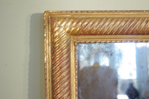 19TH CENTURY FRENCH GILT LARGE OVERMANTLE MIRROR - ADDITIONAL PHOTO 3