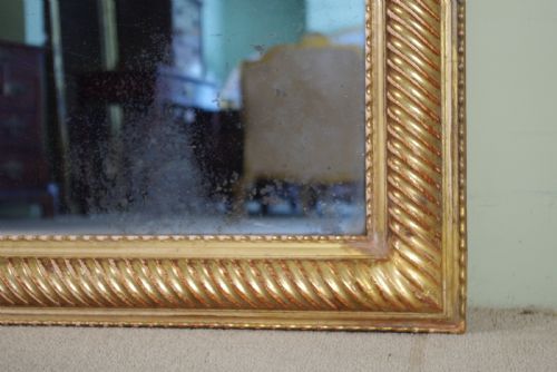 19TH CENTURY FRENCH GILT LARGE OVERMANTLE MIRROR - ADDITIONAL PHOTO 4