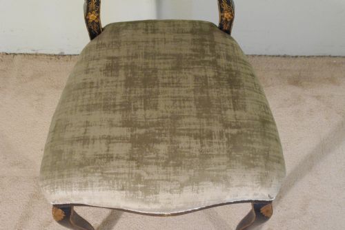 SET OF FOUR BLACK LACQUER AND GILT CHINOISERIE CHAIRS - ADDITIONAL PHOTO 16