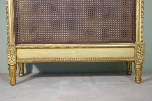 PAIR FRENCH GILT CANE SINGLE BEDS - ADDITIONAL PHOTO 3