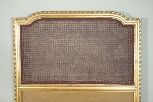 PAIR FRENCH GILT CANE SINGLE BEDS - ADDITIONAL PHOTO 5