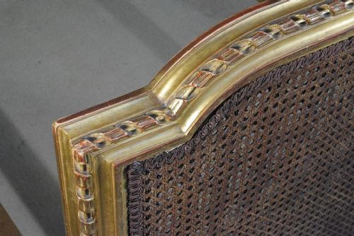 PAIR FRENCH GILT CANE SINGLE BEDS - ADDITIONAL PHOTO 16