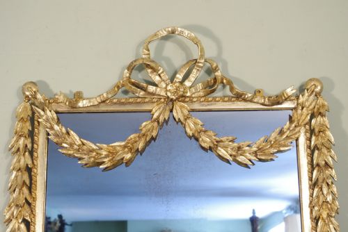 19TH CENTURY FRENCH GILT LARGE PIEROVERMANTLE MIRROR - ADDITIONAL PHOTO 2