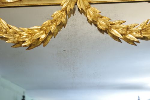 19TH CENTURY FRENCH GILT LARGE PIEROVERMANTLE MIRROR - ADDITIONAL PHOTO 7