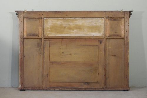 ENGLISH VICTORIAN GILT AND EBONISED LARGE TRIPLEPLATE OVERMANTLE MIRROR - ADDITIONAL PHOTO 9
