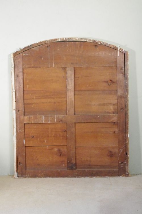 ENGLISH VICTORIAN GILT LARGE ARCH TOP OVERMANTLE MIRROR - ADDITIONAL PHOTO 4