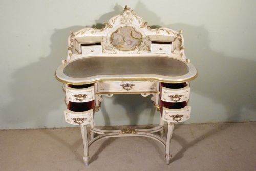 1920'S FRENCH PAINTED AND PARCELGILT DRESSING TABLE - ADDITIONAL PHOTO 15
