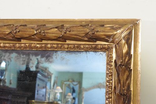 ENGLISH VICTORIAN GILT LARGE OVERMANTLE MIRROR - ADDITIONAL PHOTO 2