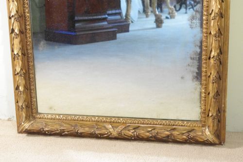 ENGLISH VICTORIAN GILT LARGE OVERMANTLE MIRROR - ADDITIONAL PHOTO 7