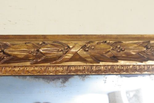 ENGLISH VICTORIAN GILT LARGE OVERMANTLE MIRROR - ADDITIONAL PHOTO 10