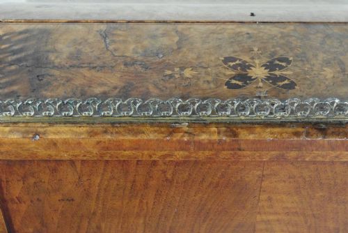VICTORIAN BURR WALNUT DAVENPORT - ADDITIONAL PHOTO 20
