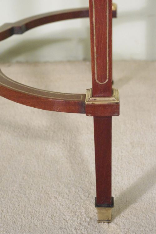 EDWARDIAN BRASS INLAID MAHOGANY DRINKSTEASERVING TABLE - ADDITIONAL PHOTO 25