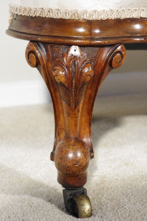 PAIR VICTORIAN WALNUT TUBARMCHAIRSCORNER CHAIRS - ADDITIONAL PHOTO 3