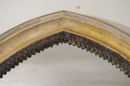 VICTORIAN GILT GOTHIC STYLE LARGE PIER MIRROR - ADDITIONAL PHOTO 2
