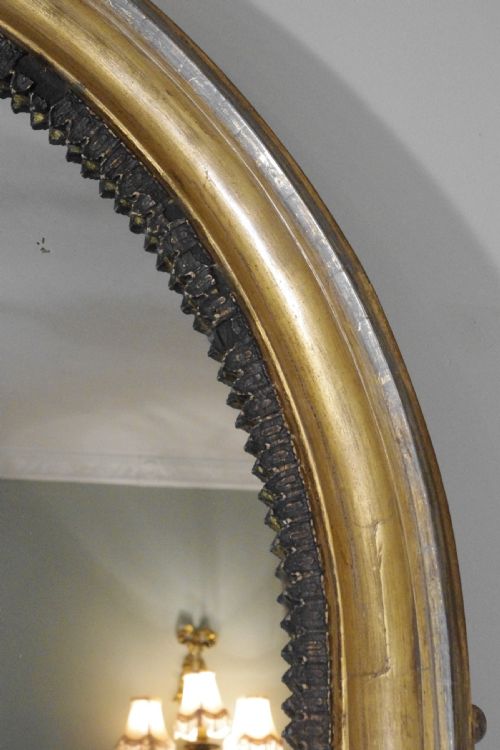 VICTORIAN GILT GOTHIC STYLE LARGE PIER MIRROR - ADDITIONAL PHOTO 4