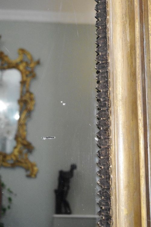 VICTORIAN GILT GOTHIC STYLE LARGE PIER MIRROR - ADDITIONAL PHOTO 8
