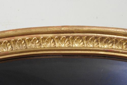 ENGLISH VICTORIAN GILT LARGE TRIPLE PLATE OVERMANTLE MIRROR - ADDITIONAL PHOTO 7