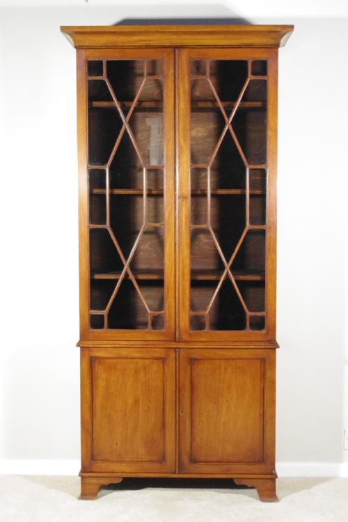 small edwardian mahogany bookcase - CATEGORY: ANTIQUE BOOKCASES - DATED EDWARDIAN