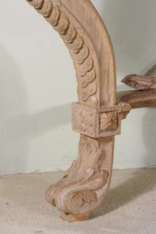 19TH CENTURY CONSOLE TABLE WITH MARBLE TOP - ADDITIONAL PHOTO 8