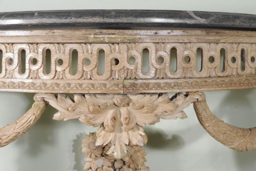 19TH CENTURY CONSOLE TABLE WITH MARBLE TOP - ADDITIONAL PHOTO 10