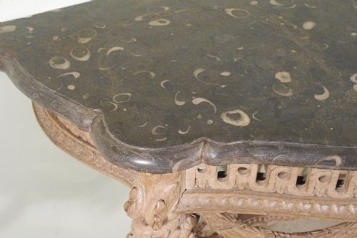 19TH CENTURY CONSOLE TABLE WITH MARBLE TOP - ADDITIONAL PHOTO 14