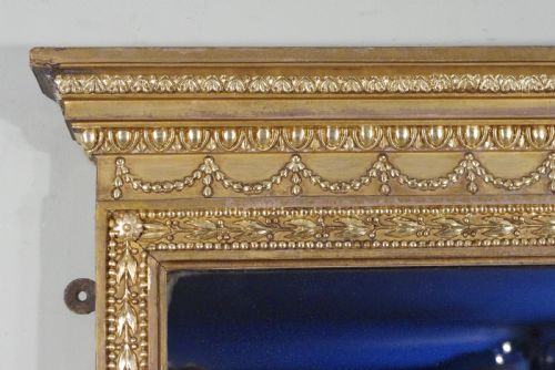ENGLISH VICTORIAN GILT LARGE OVERMANTLE MIRROR BY JAMES SHOOLBRED - ADDITIONAL PHOTO 2