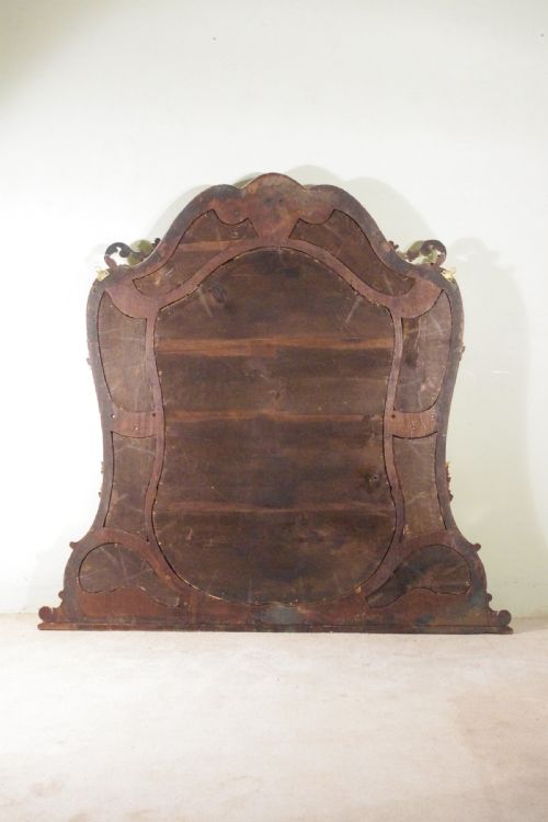 VICTOIAN PAINTED AND PARCELGILT OVERMANTLE MIRROR WITH BRACKETS - ADDITIONAL PHOTO 11