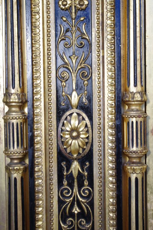 EBONISED AND PARCELGILT MARBLE TOP CREDENZASIDEBOARD - ADDITIONAL PHOTO 8