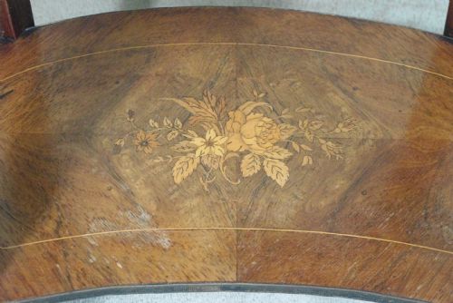 FRENCH ORMOLU MOUNTED KINGWOOD WORKOCCASIONAL TABLE WITH PARQUETRY AND MARQUETRY INLAY - ADDITIONAL PHOTO 3