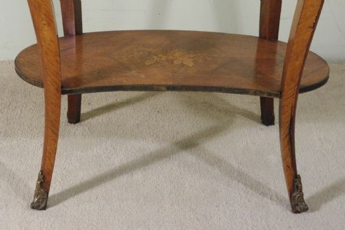 FRENCH ORMOLU MOUNTED KINGWOOD WORKOCCASIONAL TABLE WITH PARQUETRY AND MARQUETRY INLAY - ADDITIONAL PHOTO 18