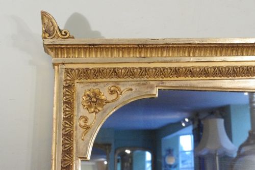 19TH CENTURY ENGLISH GILT VERY LARGE OVERMANTLE MIRROR - ADDITIONAL PHOTO 4